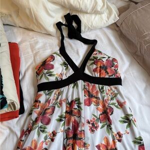 Vintage floral halter dress